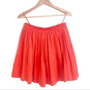 3.1 PHILLIP LIM Silk Cotton Pleated Mini Skirt